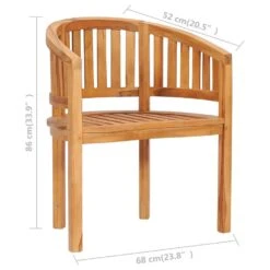 VidaXL Bananenstoel Massief Teakhout -Tuinstoelen Winkel 06fb29f84b6948598ed54cb728aa90d5