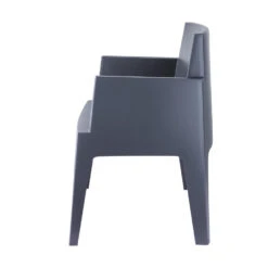 Garden Impressions Box Tuinstoel Antraciet The Original - 4 Stuks -Tuinstoelen Winkel 1000003862 0102