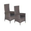 Garden Impressions Nice Verstelbare Tuinstoel Grijs - 2 Stuks -Tuinstoelen Winkel 1000003876