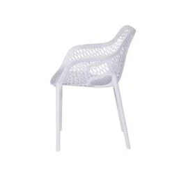 Garden Impressions Air XL Kunststof Tuinstoel Wit - Set Van 4 Stuks -Tuinstoelen Winkel 1000003877 0102