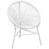 VidaXL Tuinmaanstoel Poly Rattan Wit -Tuinstoelen Winkel 1000006359