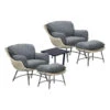 Garden Impressions Selene Loungestoelen Met Bijzettafel - Donker Grijs -Tuinstoelen Winkel 1000013864