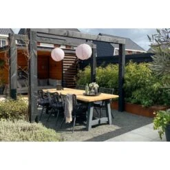 VDG Jasmine Dining Tuinstoel - Black 8 VDG Jasmine Dining Tuinstoel - Black -Tuinstoelen Winkel 1000031706 0102