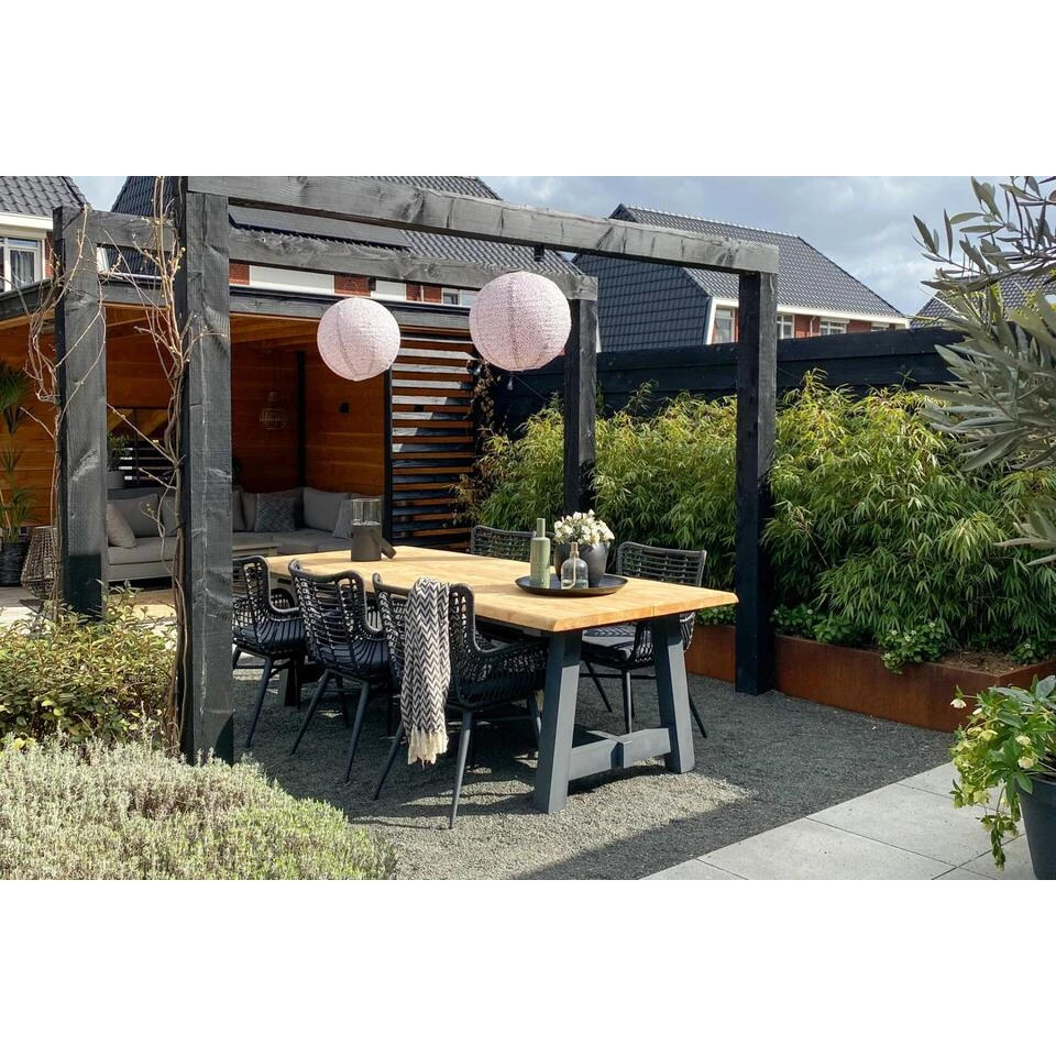 VDG Jasmine Dining Tuinstoel - Black 5 VDG Jasmine Dining Tuinstoel - Black - Afbeelding 3