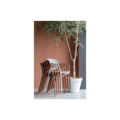 WOOOD Tuinstoel Bent - Kunststof - Taupe - Set Van 4 -Tuinstoelen Winkel 1000033693 0101