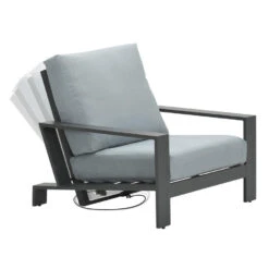 Garden Impressions Coba Verstelbare Lounge Tuinstoel - Mint Grey -Tuinstoelen Winkel 1000035582 0104