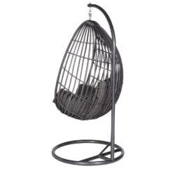 Garden Impressions Panama Hangstoel Ei - Donker Grijs -Tuinstoelen Winkel 1000035642 0103