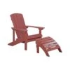 Beliani Tuinstoel ADIRONDACK - Rood Kunsthout -Tuinstoelen Winkel 1000035696