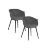 Garden Impressions Lexy Tuinstoel Donker Grijs - 2 Stuks -Tuinstoelen Winkel 1000040783