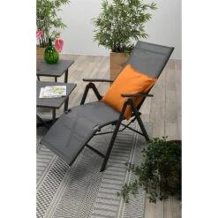 Garden Impressions Sol Relax Tuinstoel - Zwart -Tuinstoelen Winkel 1000040789 0104