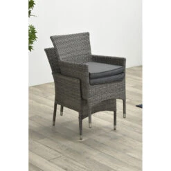 Garden Impressions Jerba Tuinstoel Grijs - 2 Stuks -Tuinstoelen Winkel 1000042194 0102