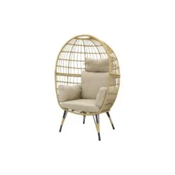 VDG Lola Egg Relaxstoel - Natural Sand -Tuinstoelen Winkel 1000042586 0103