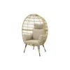 VDG Lola Egg Relaxstoel - Natural Sand -Tuinstoelen Winkel 1000042586