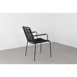 VDG Denver Rope Stapelbare Tuinstoel - Zwart 9 VDG Denver Rope Stapelbare Tuinstoel - Zwart -Tuinstoelen Winkel 1000048025 0103