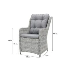 Suns Richmond Dining Tuinstoel - Pearl Grey -Tuinstoelen Winkel 1000048034 0101