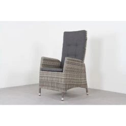VDG Manhattan Wicker Verstelbare Tuinstoel - Dubbel Light Grey -Tuinstoelen Winkel 1000048036 0102