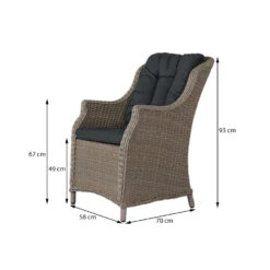 VDG King Dining Tuinstoel - Dessert -Tuinstoelen Winkel 1000048038 0101