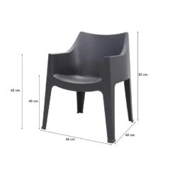 Scab Coccolona Tuinstoel Antraciet -Tuinstoelen Winkel 1000048041 0101