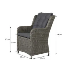 Suns Richmond Dining Tuinstoel - Ash Grey -Tuinstoelen Winkel 1000048065 0101