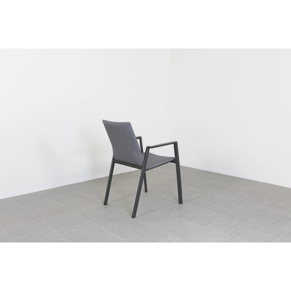 VDG Lima Stapelbare Tuinstoel - Antraciet 6 VDG Lima Stapelbare Tuinstoel - Antraciet - Afbeelding 4