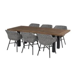 Hartman Delphine Dining Stoel White - Black -Tuinstoelen Winkel 1000048786 0103