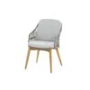 4-Seasons Sempre Tuinstoel - Teak/Silver Grey (1 St.)