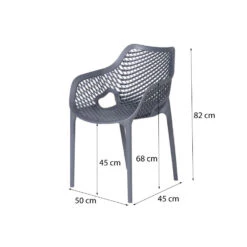 VDG - Madino Air Stapelbare Stoel - Grijs 7 VDG - Madino Air Stapelbare Stoel - Grijs -Tuinstoelen Winkel 1000048798 0101