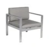 Beliani Tuinstoel SALERNO - Grijs Aluminium -Tuinstoelen Winkel 1000050346