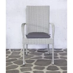 SenS-Line - Rhodos Stapelstoel Grey + Cushion - Grijs 5 SenS-Line - Rhodos Stapelstoel Grey + Cushion - Grijs -Tuinstoelen Winkel 1000052331 0101