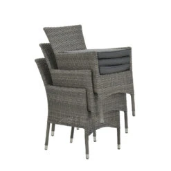 Garden Impressions Jerba Tuinstoel Grijs - 4 Stuks -Tuinstoelen Winkel 1000052360 0102