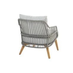4-Seasons Sempre Loungestoel - Teak/Silver Grey (1 St.) -Tuinstoelen Winkel 1000052970 0103
