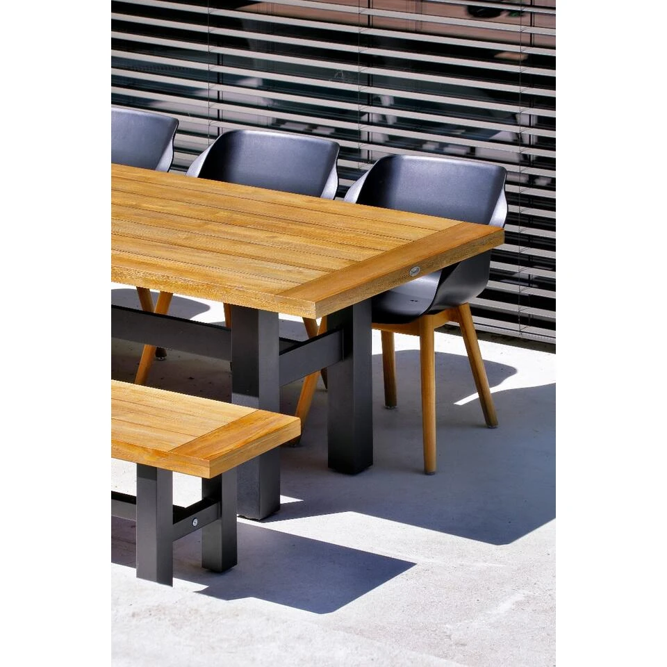 Hartman Sophie Studio Dining Armstoel - Carbon Black - Teak Poot 5 Hartman Sophie Studio Dining Armstoel - Carbon Black - Teak Poot - Afbeelding 3