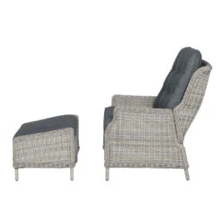 Garden Impressions Santa Rosa Relax Tuinstoel+voetenbank Vintage -Tuinstoelen Winkel 1000054029 0104