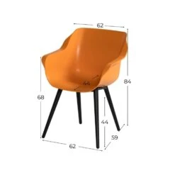 Hartman Sophie Studio Dining Armstoel - Indian Orange - Set Van 2 -Tuinstoelen Winkel 1000072083 0101
