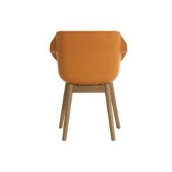 Set Van 2- Hartman Sophie Studio Diningstoel-Indian Orange- Teak Poot -Tuinstoelen Winkel 1000073143 0103