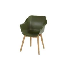 Set Van 2- Hartman Sophie Studio Diningstoel- Moss Green- Teak Poot -Tuinstoelen Winkel 1000073146 0102