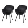 Hartman Sophie Studio Dining Armstoel - Carbon Black - Set Van 2 -Tuinstoelen Winkel 1000073151