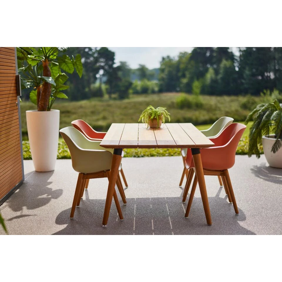 Set Van 2- Hartman Sophie Studio Diningstoel- French Green- Teak Poot 6 Set Van 2- Hartman Sophie Studio Diningstoel- French Green- Teak Poot - Afbeelding 4