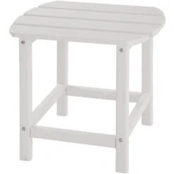 Tectake - 2 Tuinstoelen Janis Met Tafel - Houtlook - Wit -Tuinstoelen Winkel 1000078042 0103