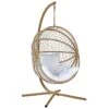 Beliani Hangstoel ACRI - Beige Pe Rotan -Tuinstoelen Winkel 1000082570