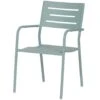 Exotan Tuinstoel Met Armleuning - Aluminium - Blauw - 85x56x53 -Tuinstoelen Winkel 1000088195