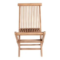 Giga Meubel Tuinstoel Teakhout - Naturel - 46x62x89cm - Stoel Toledo -Tuinstoelen Winkel 1000091189 0102