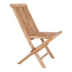 Giga Meubel Tuinstoel Teakhout - Naturel - 46x62x89cm - Stoel Toledo -Tuinstoelen Winkel 1000091189 0103