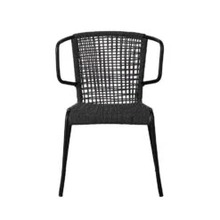 Tuinstoel Dora Touw Antraciet - 61x57x77 Cm - Touw - Grijs -Tuinstoelen Winkel 1000092415 0102