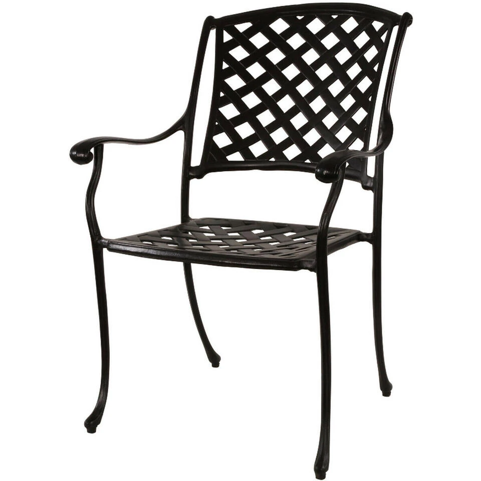 Tuinstoel Westminster - Aluminium - Zwart 4 Tuinstoel Westminster - Aluminium - Zwart - Afbeelding 2