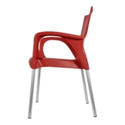 Bella Terrasstoel - Kunststof - Rood -Tuinstoelen Winkel 1000093883 0103