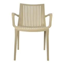 Stretto Terrasstoel - Kunststof - Taupe -Tuinstoelen Winkel 1000093884 0102