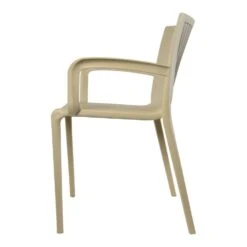 Stretto Terrasstoel - Kunststof - Taupe -Tuinstoelen Winkel 1000093884 0103