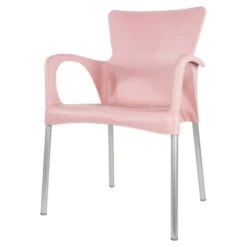 Bella Terrasstoel - Kunststof - Roze -Tuinstoelen Winkel 1000093885 0101