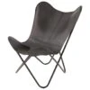 Buffalo Vlinderstoel - Leder - Zwart -Tuinstoelen Winkel 1000094337